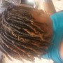 Dreads Wash and  Retwist Shaved Sides (No Style)