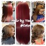 Semi/Demi-Permanent with Shampoo/Press/Flat iron