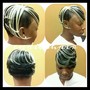 Silk Wrap on relaxer hair