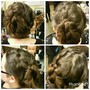 feed in/ stitch Braid designs