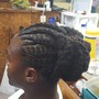 Braided plates on short locs