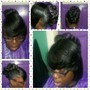 Half up Down Quick Weave Ponytail