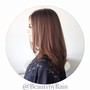 Root touch up, haircut and style