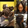 Updo's Relaxed Hair