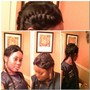 Bantu Knots with weave