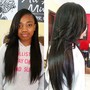 Knotless jumbo braids