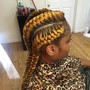 Feed-in braids takedown