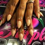 Stiletto Acrylic Tips Short