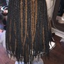 Box Braids med size waist length