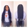 Locs extension cut and comb out