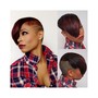 texturized/cut/style/short hair/