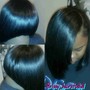 Half up half down  QUICKWEAVE