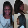 Flat twist updo