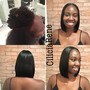 Trim w/ Silk Press (natural hair)