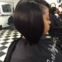 Partial sew-in