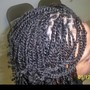 Pre twisted pre braided Crochets corn rolls