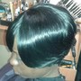 Shampoo and Style on relaxed hair