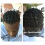 Two stand twist locs retwist included