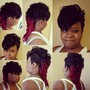 Pin up ponytail / updo