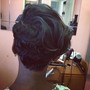 Pin up ponytail / updo