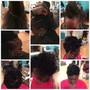 Shampoo and style ( natural hair/silk press)