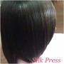 Silk Press Medium Hair Longer Than Shoulder