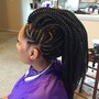 Kids braids without hair added