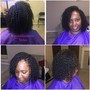 Medium knotless box braids