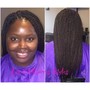 Medium knotless box braids