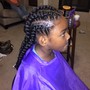 Kids braids without hair added