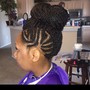 Kids braids without hair added