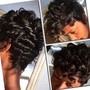 Shampoo/set/style (natural hair)