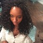 crochet braids pre curled hair-