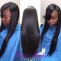 Quick Weave w/Natural Part