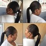 Braid ponytail