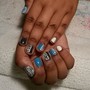 L/XL Set w 2 Nail Art Nails