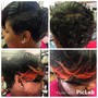 Natural hair blowout/Silk Press