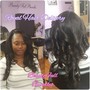 Sleek Ponytail with Bang pincurls