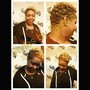 updo on natural hair