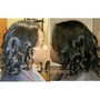 Roller set ( relaxed hair)