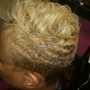 Natural hair cornrows w /shampoo