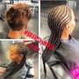 Small Ponytail Cornrows