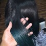 Demi color root retouch and style