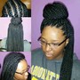 Med Knotless braids