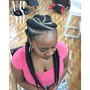 Man bun Box braids (medium)