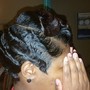 Princess Blowout/ 2strand twist