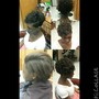 Single Process Color Short hair/ no style/ add on only