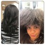 Flat Iron on Natural Hair (Clean Hair Only)