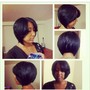 Shampoo and style ( natural hair/silk press)