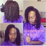 Medium knotless box braids